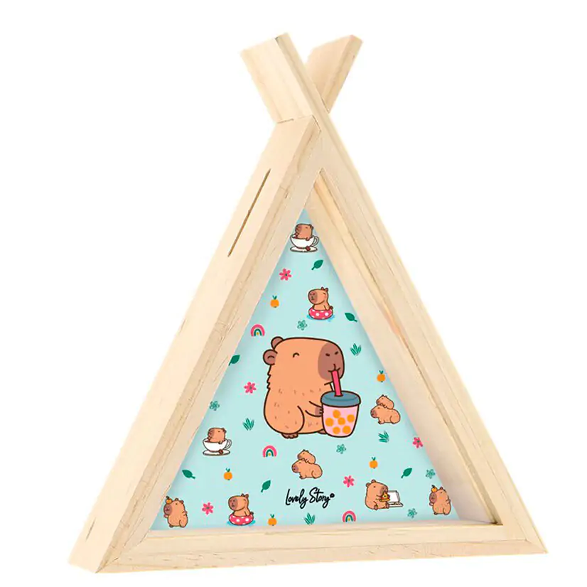 Capibara Bubble Tea Tipi Spardose Produktfoto