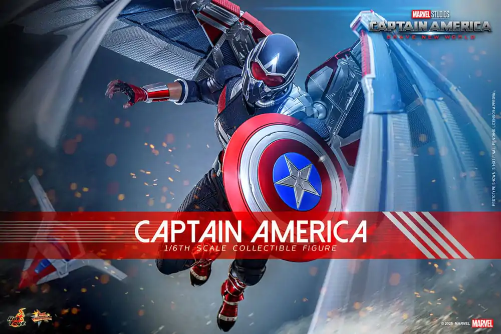 Captain America: Brave New World Movie Masterpiece Actionfigur 1/6 Captain America 30 cm Produktfoto