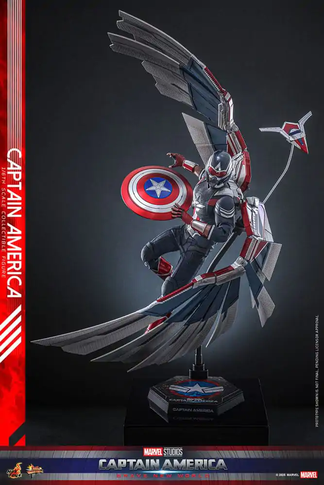 Captain America: Brave New World Movie Masterpiece Actionfigur 1/6 Captain America 30 cm Produktfoto