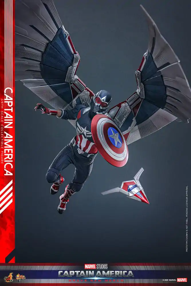 Captain America: Brave New World Movie Masterpiece Actionfigur 1/6 Captain America 30 cm Produktfoto