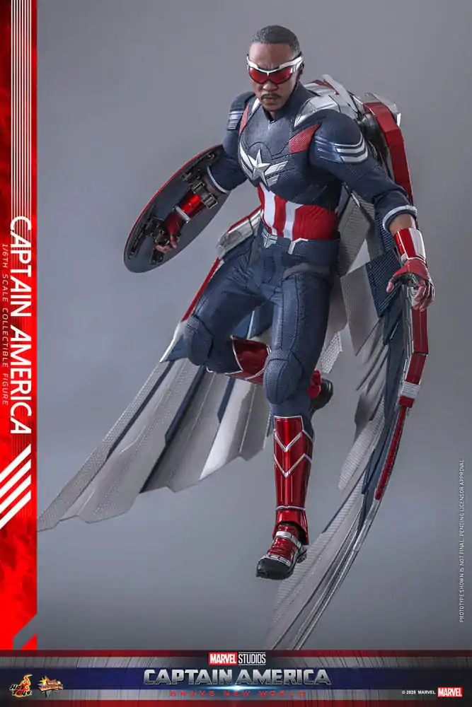 Captain America: Brave New World Movie Masterpiece Actionfigur 1/6 Captain America 30 cm Produktfoto