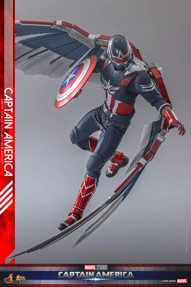 Captain America: Brave New World Movie Masterpiece Actionfigur 1/6 Captain America 30 cm Produktfoto