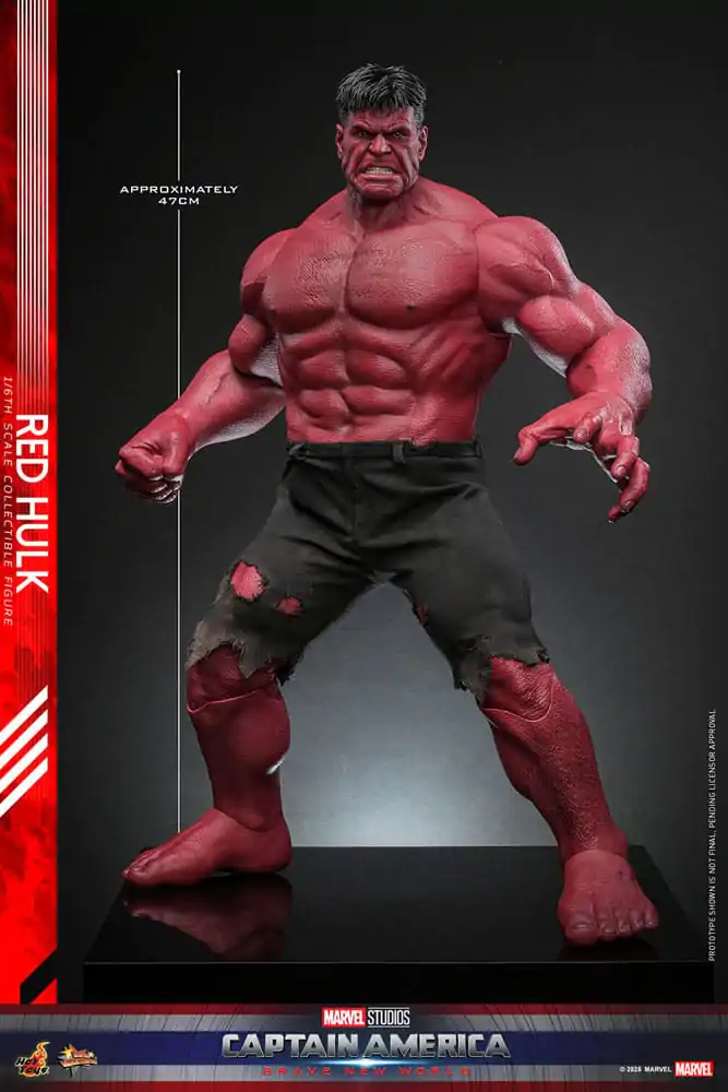 Captain America: Brave New World Movie Masterpiece Actionfigur 1/6 Red Hulk 47 cm Produktfoto