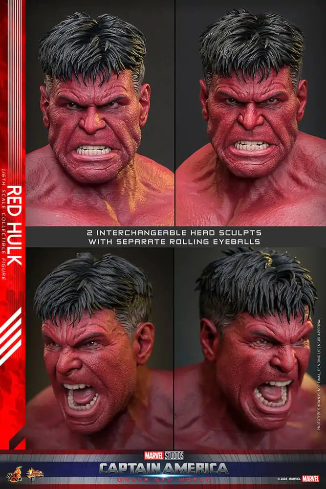 Captain America: Brave New World Movie Masterpiece Actionfigur 1/6 Red Hulk 47 cm Produktfoto