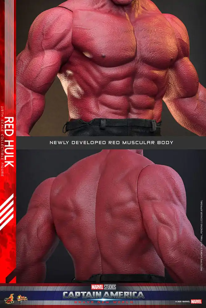 Captain America: Brave New World Movie Masterpiece Actionfigur 1/6 Red Hulk 47 cm Produktfoto