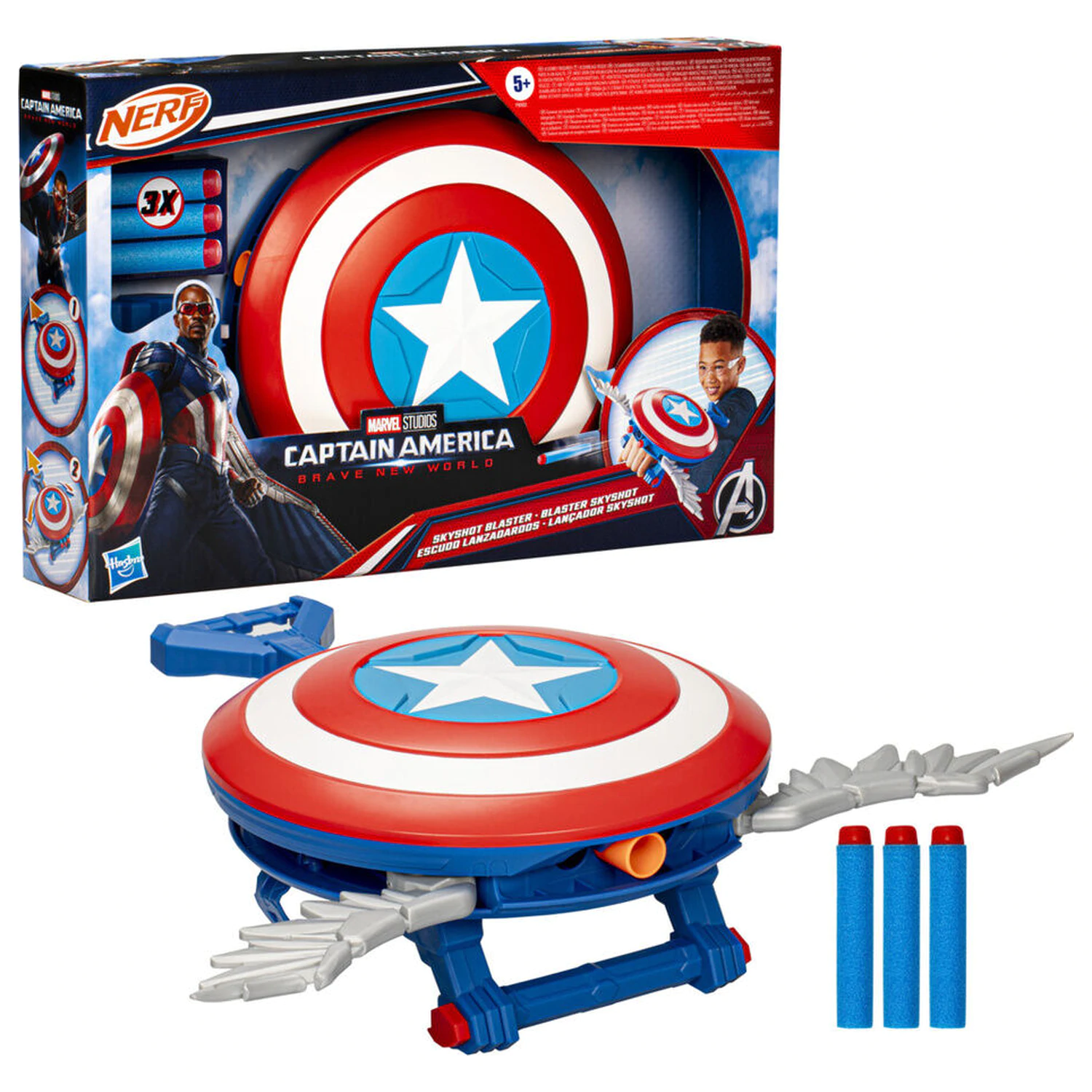 Marvel Captain America Brave New World Skyshot Blaster Produktfoto