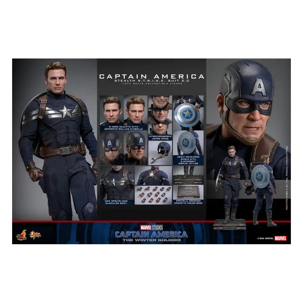 The Return of the First Avenger Movie Masterpiece Actionfigur 1/6 Captain America (Stealth S.T.R.I.K.E. Suit) 2.0 31 cm Produktfoto