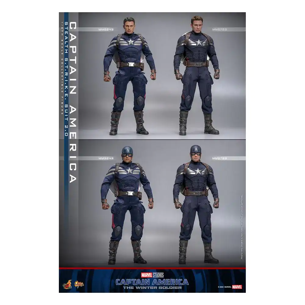 The Return of the First Avenger Movie Masterpiece Actionfigur 1/6 Captain America (Stealth S.T.R.I.K.E. Suit) 2.0 31 cm Produktfoto