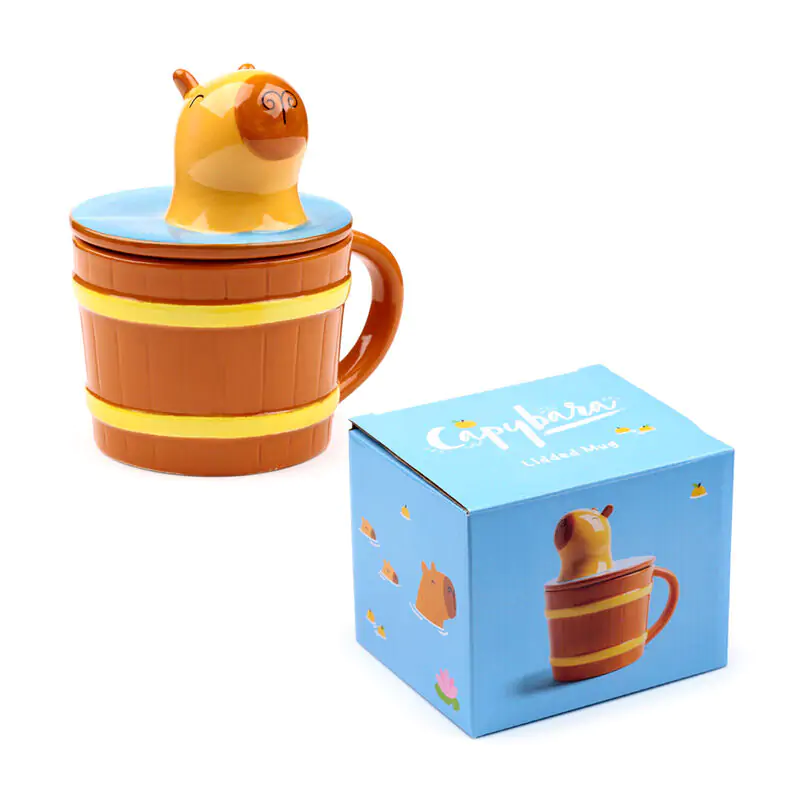 Capybara Mug mit Deckel Produktfoto