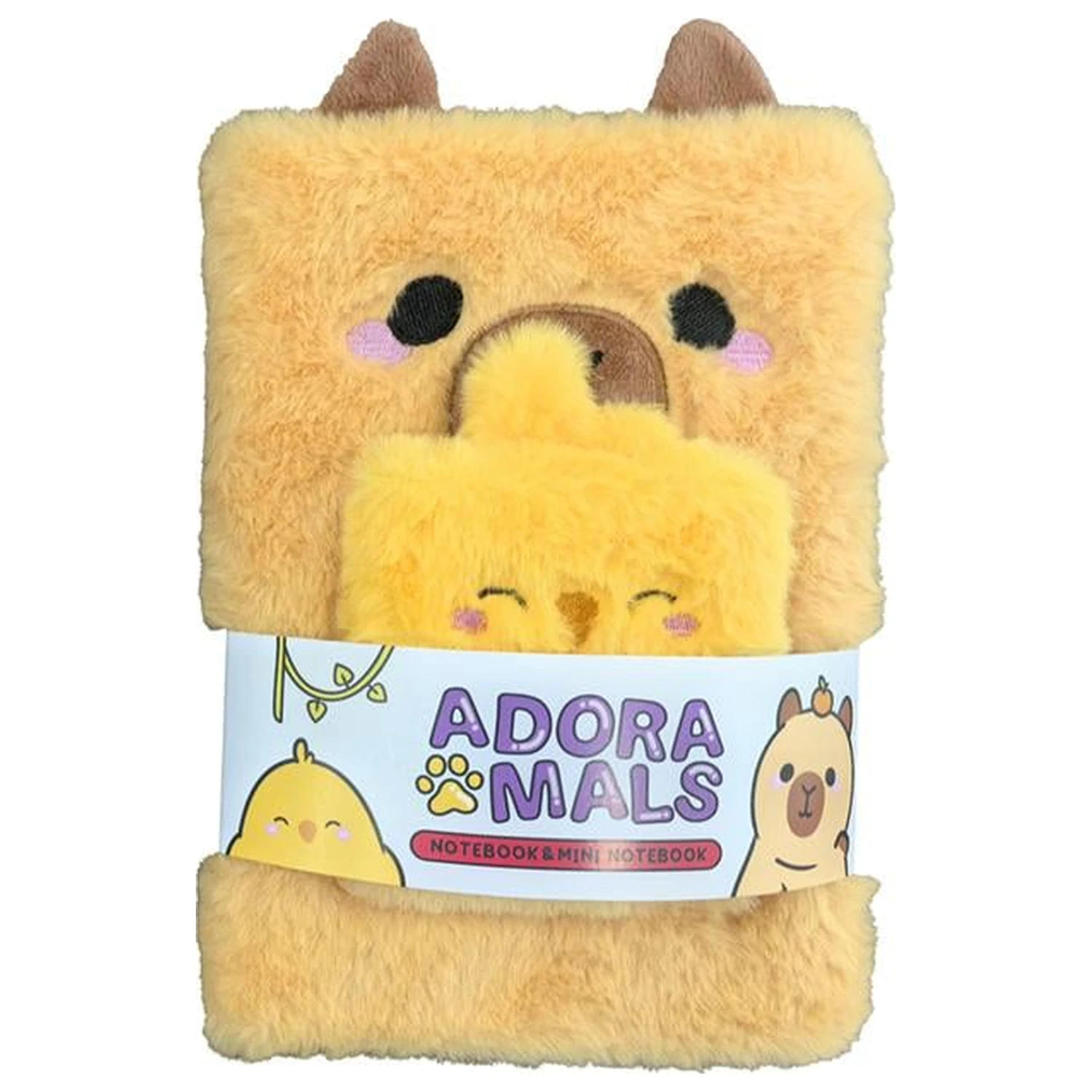 Capybara Duke Premium Fluffy Notizbuch + 1 Mini Produktfoto