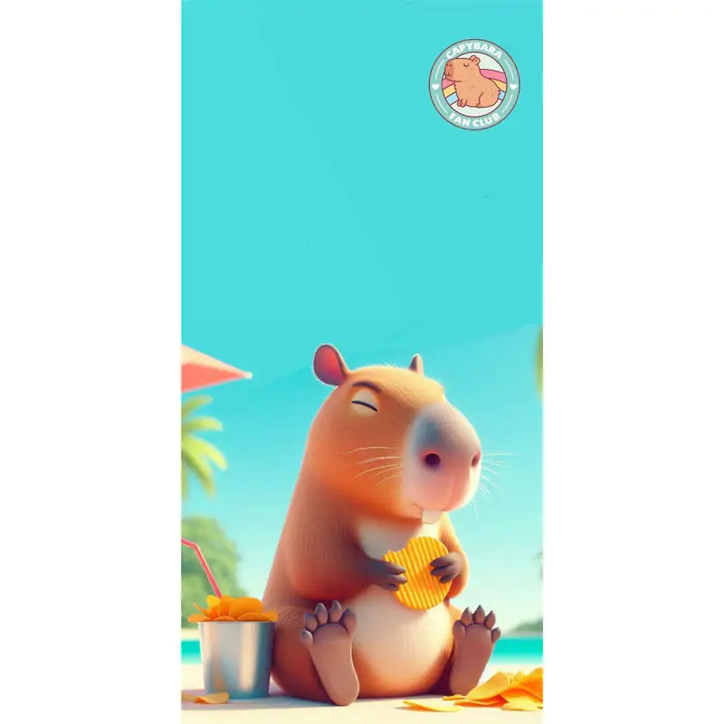 Capybara Mikrofaser Strandtuch Produktfoto