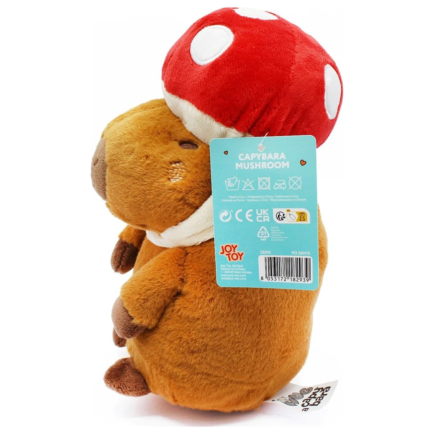 Capybara Plüsch Figur Mushroom 23 cm Produktfoto