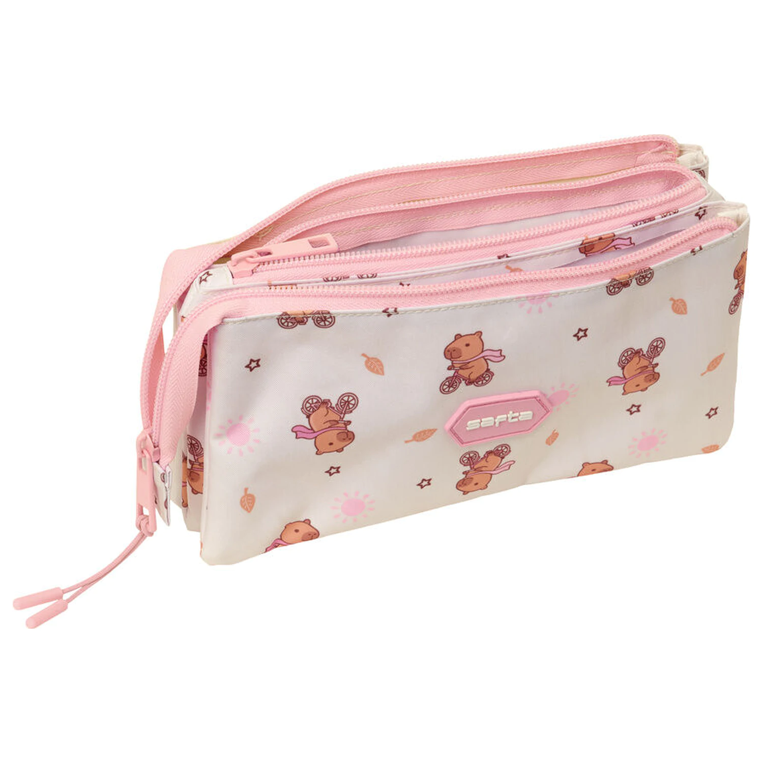 Capybara dreifach Federmäppchen Produktfoto