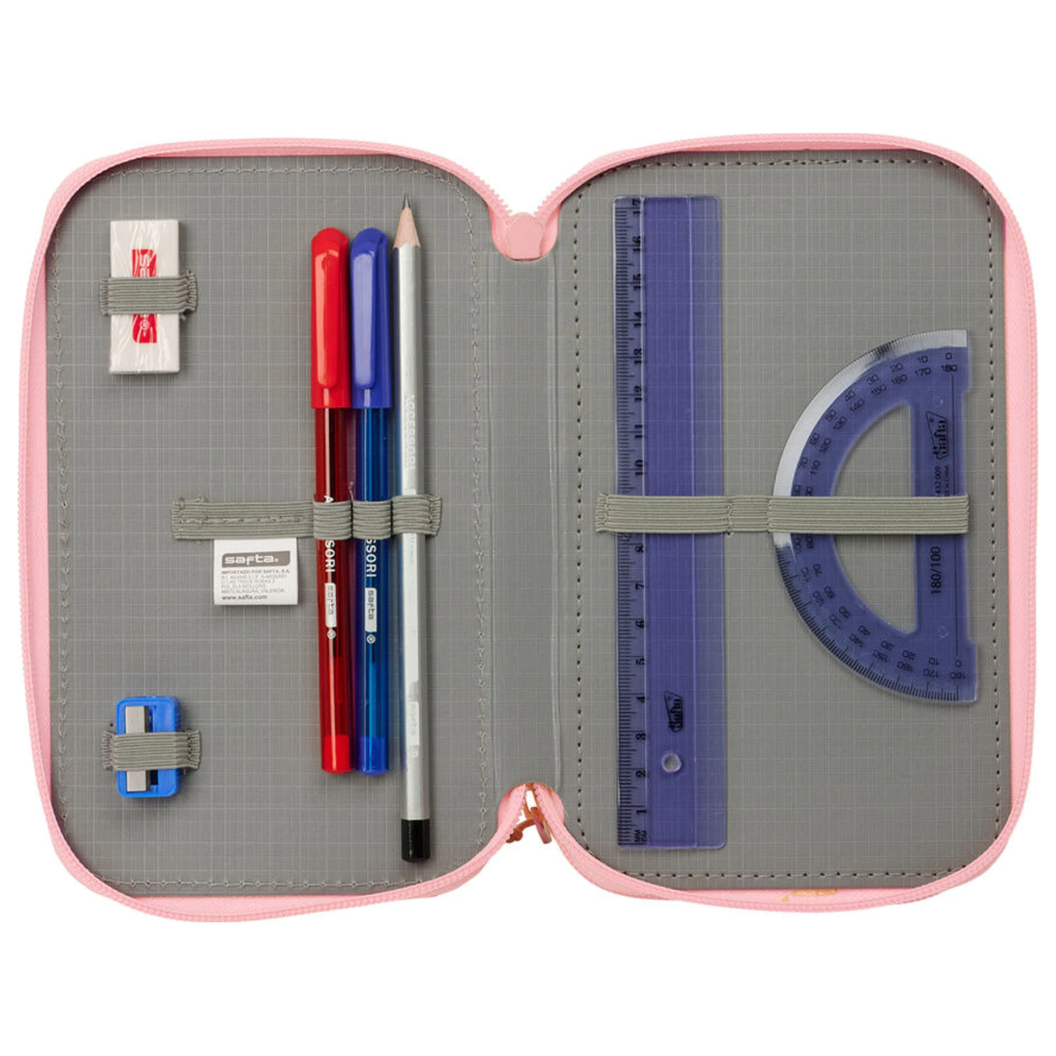 Capybara dreifach Federmappe 37-teilig Produktfoto