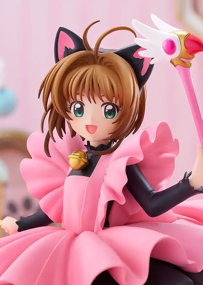 Cardcaptor Sakura Pop Up Parade PVC Statue Sakura Kinomoto: Black Cat Costume Ver. L Größe 22 cm Produktfoto