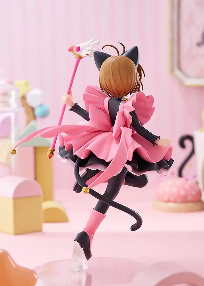 Cardcaptor Sakura Pop Up Parade PVC Statue Sakura Kinomoto: Black Cat Costume Ver. L Größe 22 cm Produktfoto