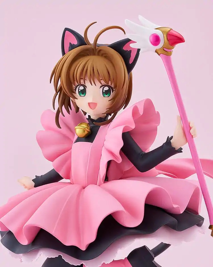 Cardcaptor Sakura Pop Up Parade PVC Statue Sakura Kinomoto: Black Cat Costume Ver. L Größe 22 cm Produktfoto