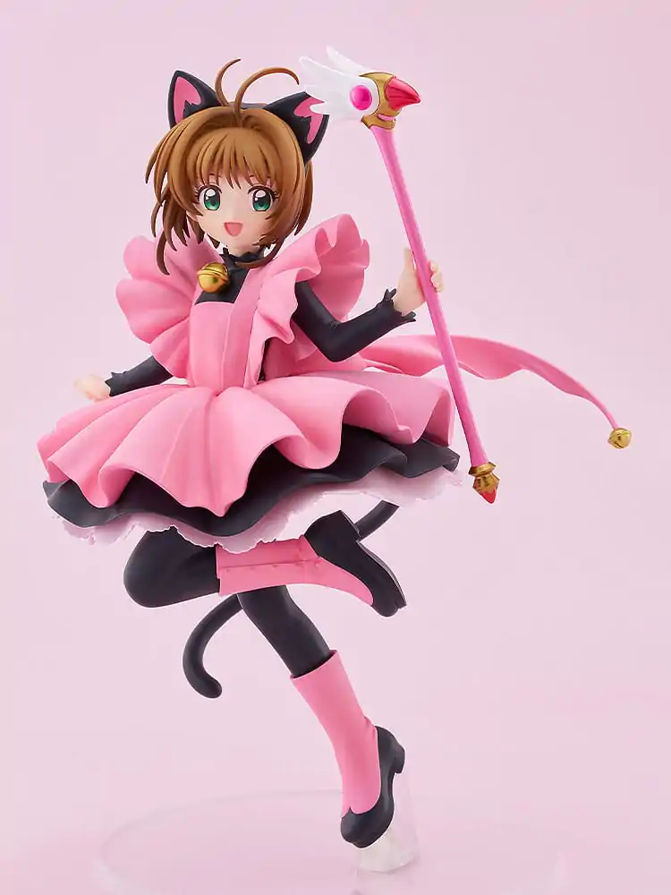 Cardcaptor Sakura Pop Up Parade PVC Statue Sakura Kinomoto: Black Cat Costume Ver. L Größe 22 cm Produktfoto