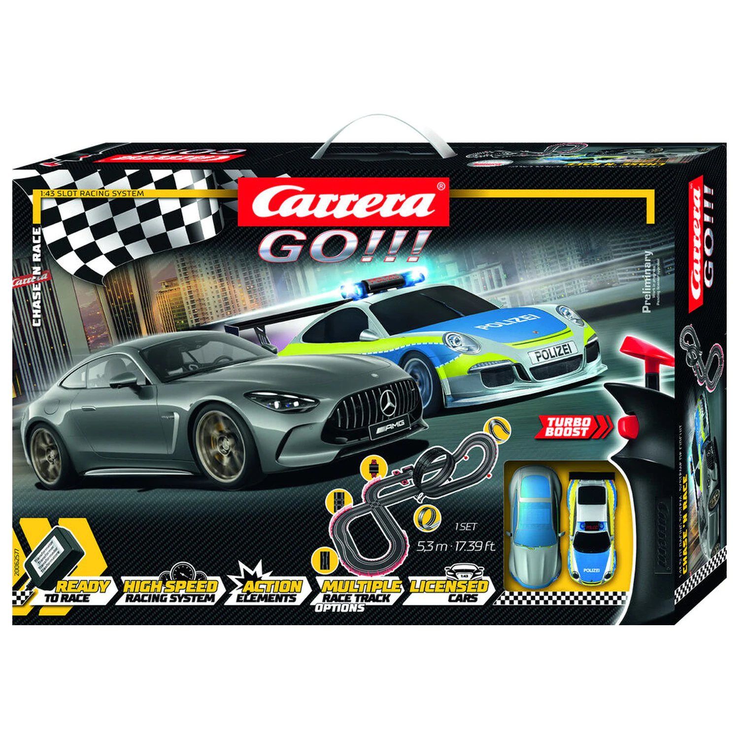 Carrera GO!!! Chase 'n Race Rennstrecke Produktfoto