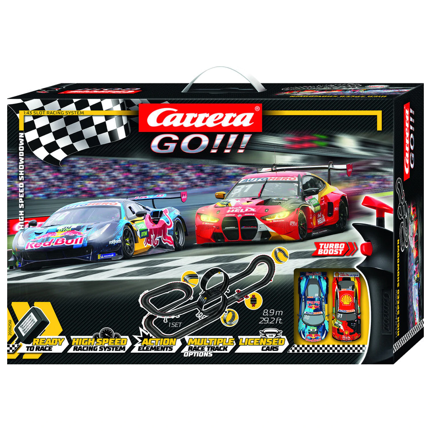 Carrera GO!!! High Speed Showdown Rennstrecke Produktfoto