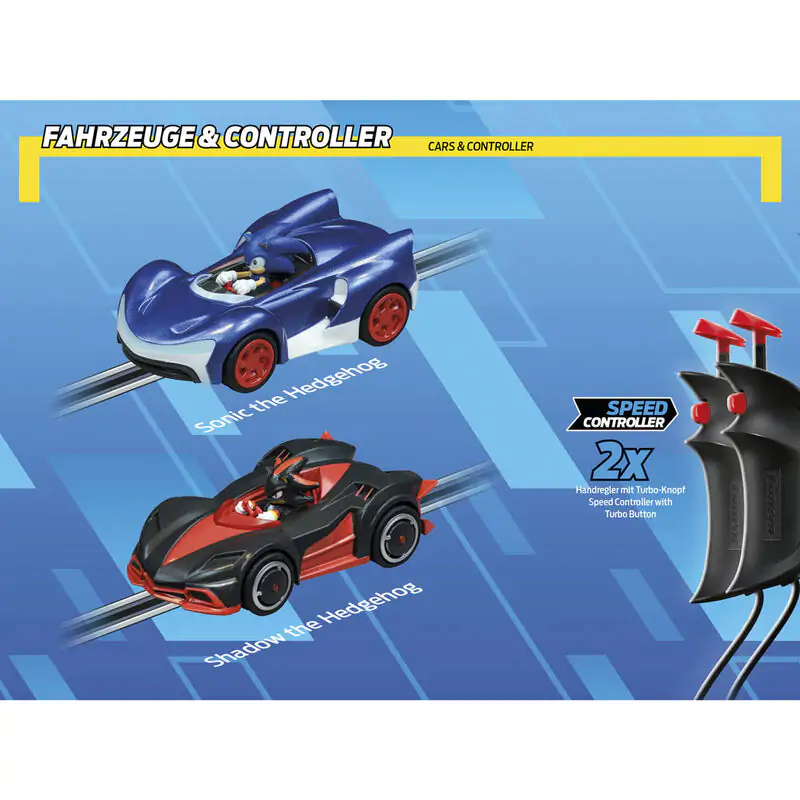 Carrera GO!!! Sonic the Hedgehog Sonic + Shadow elektrische Rennstrecke Produktfoto