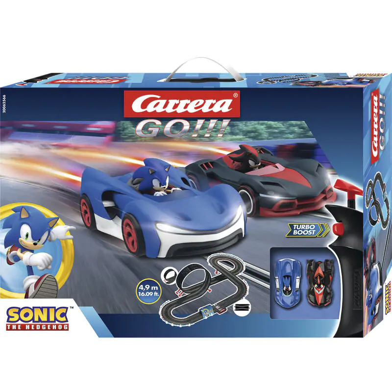 Carrera GO!!! Sonic the Hedgehog Sonic + Shadow elektrische Rennstrecke Produktfoto