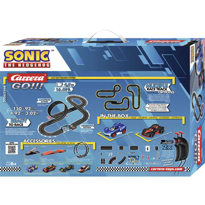 Carrera GO!!! Sonic the Hedgehog Sonic + Shadow elektrische Rennstrecke Produktfoto