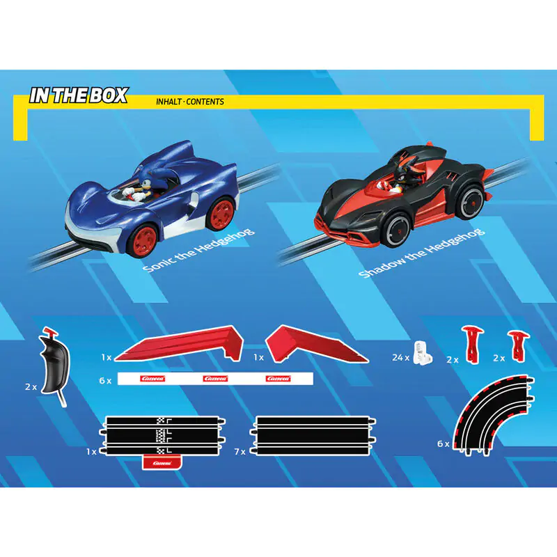 Carrera GO!!! Sonic the Hedgehog Sonic + Shadow elektrische Rennstrecke Produktfoto
