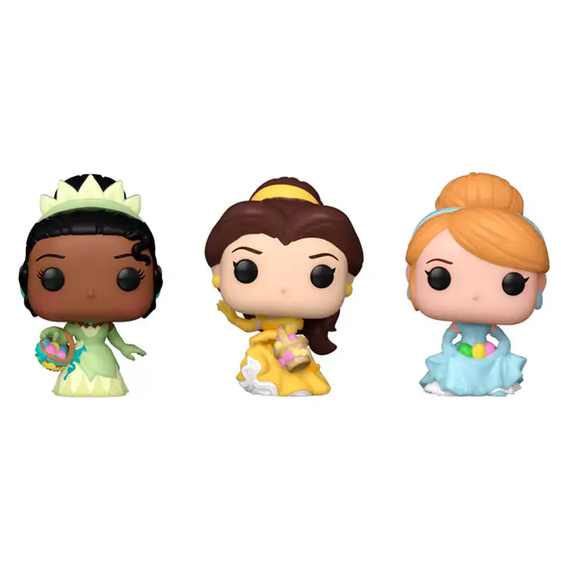 Carrot Pocket POP 3-er Pack Figuren Disney Princess Cinderella Tiana Bella Produktfoto