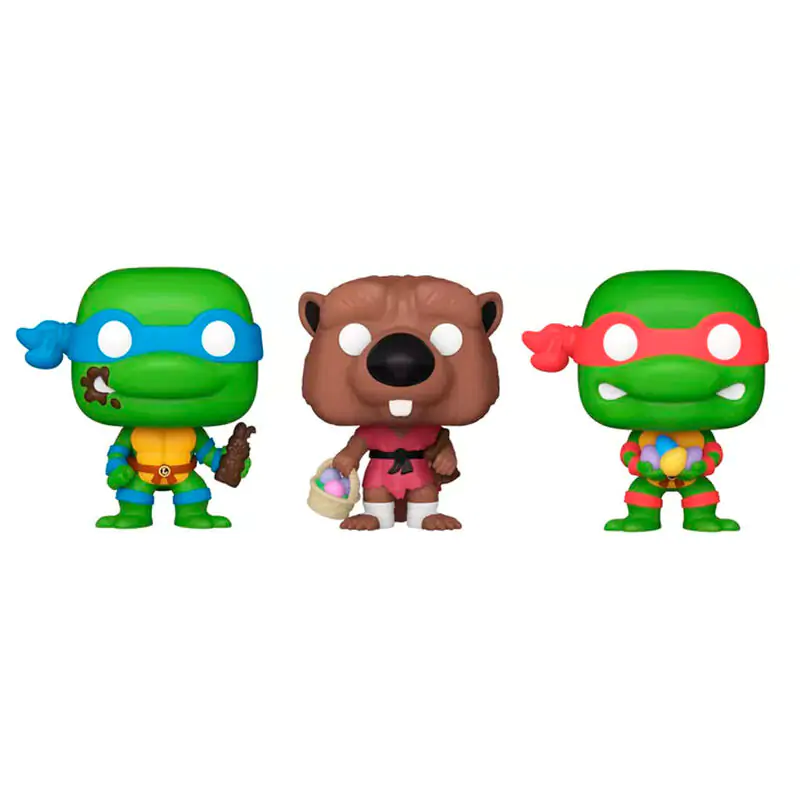 Carrot Pocket POP 3-er Pack Figuren Ninja Turtles Splinter Leonardo Raphael termékfotó