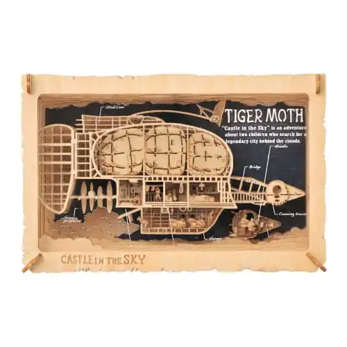Das Schloss im Himmel Paper Model Kit Paper Theater Wood Style Tiger Moth Produktfoto