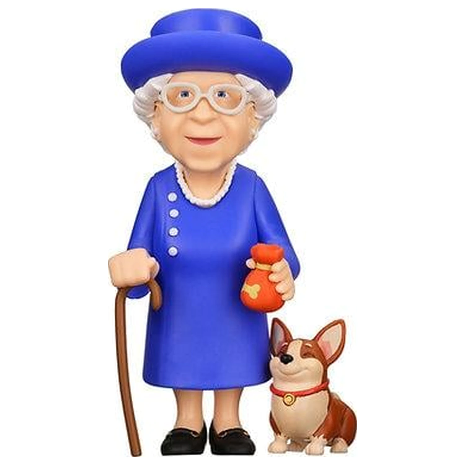 Celebrity Queen Elizabeth II with her Corgi Figur Minix 12cm Produktfoto