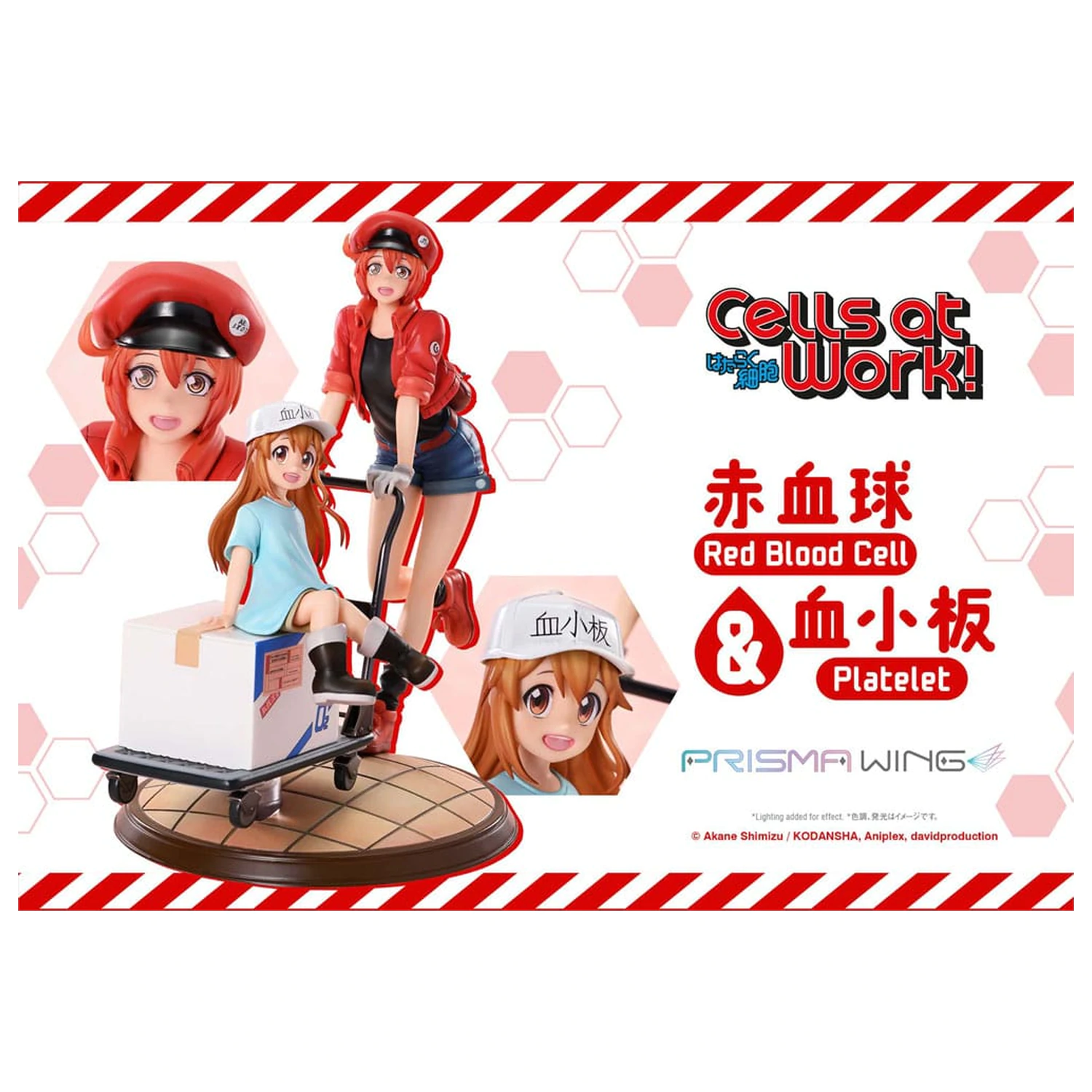 Cells at Work Prisma Wing PVC Statue Red Blood Cell & Platelet 26 cm Produktfoto