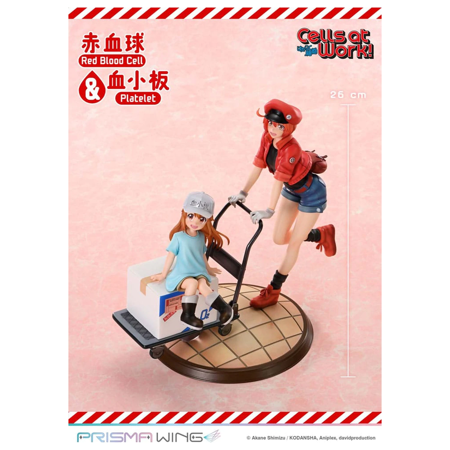 Cells at Work Prisma Wing PVC Statue Red Blood Cell & Platelet 26 cm Produktfoto