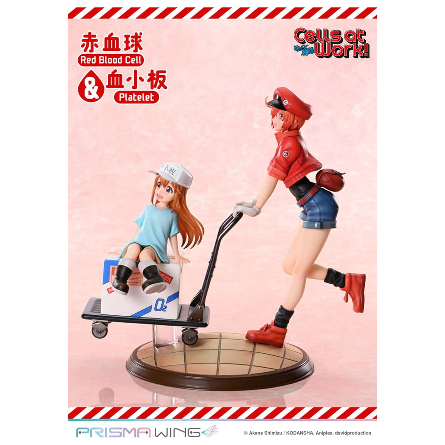 Cells at Work Prisma Wing PVC Statue Red Blood Cell & Platelet 26 cm Produktfoto