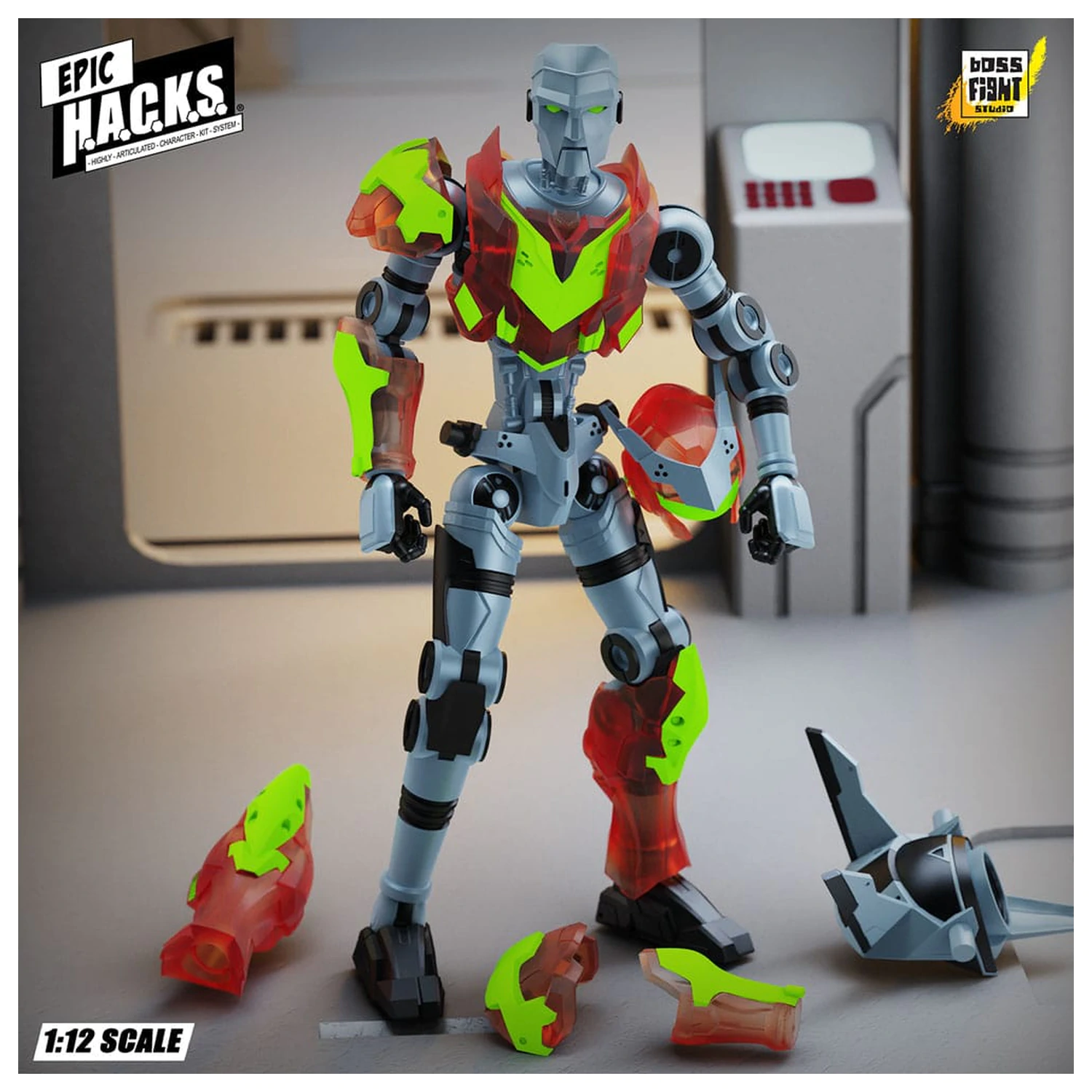 CGT Corp Epic H.A.C.K.S. Action Figur 1/12 Wave 1 CGT Combat Drone: Agile Battle Roboter 18 cm Produktfoto