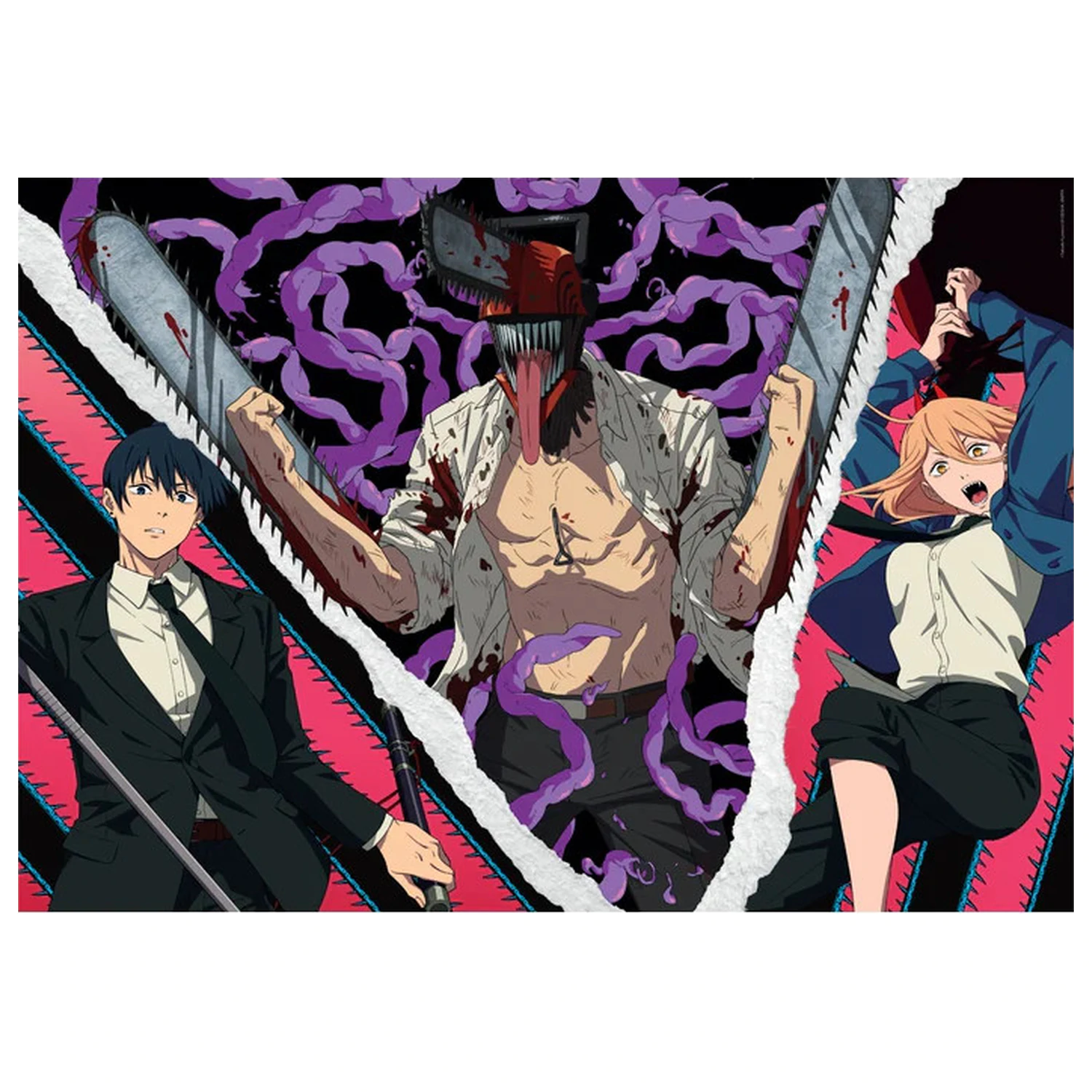 Chainsaw Man Demon Ripper 500-Teile Würfelpuzzle Produktfoto