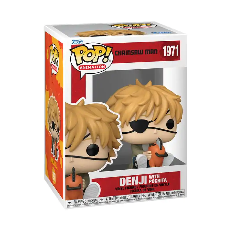 Chainsaw Man Funko POP! Games Vinylfigur Denji & Pochita 9 cm Produktfoto