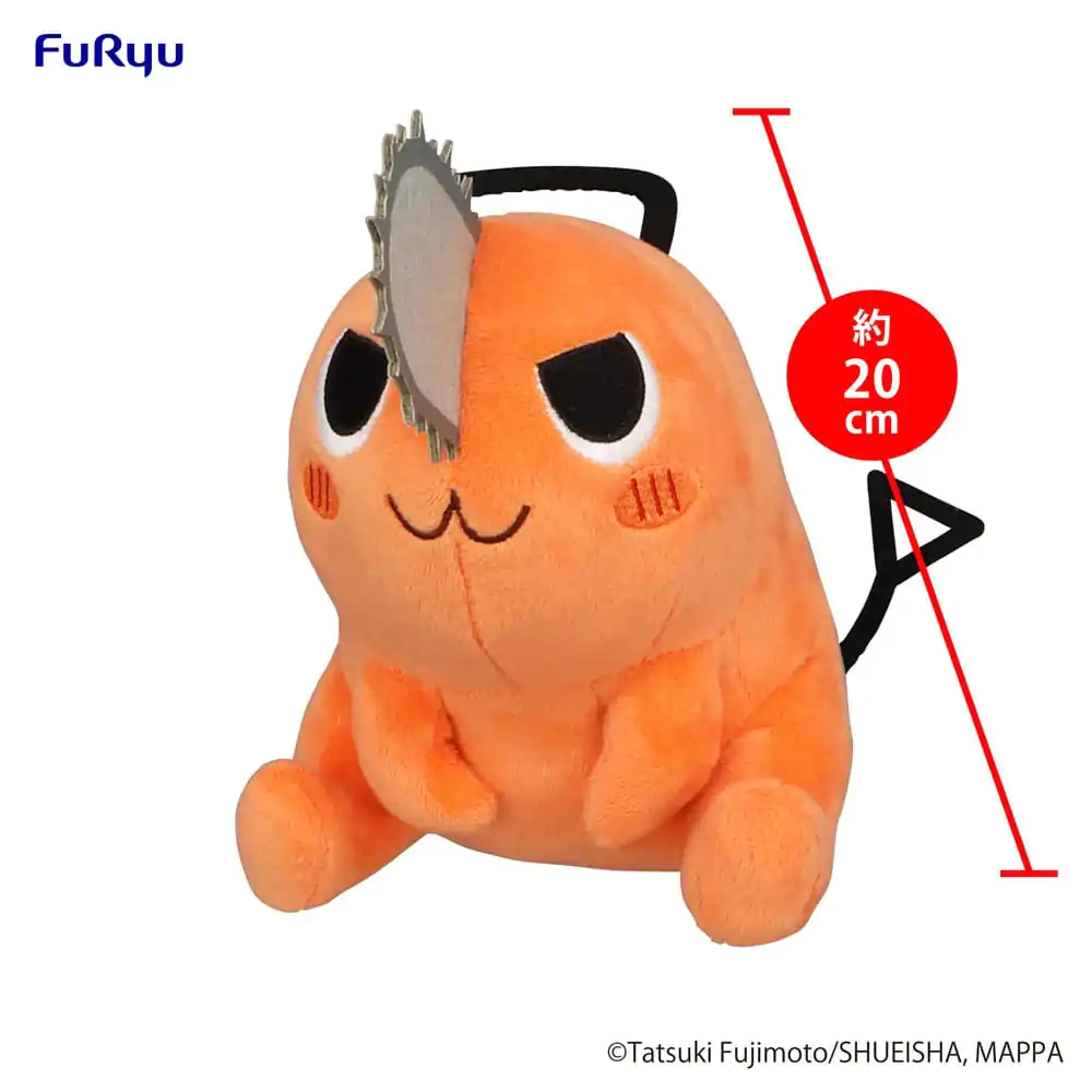 Chainsaw Man Plüschfigur Pochita Sitting Naughty 20 cm Produktfoto