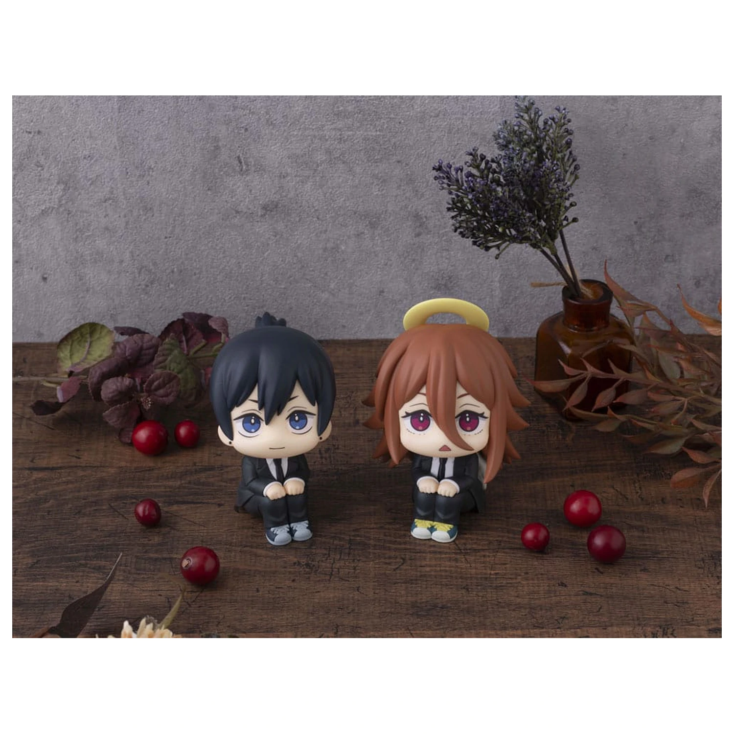 Chainsaw Man The Movie: Reze Arc Look Up PVC Statue Aki Hayakawa Smile Ver. & Angel Devil Set (mit Geschenk) 11 cm Produktfoto