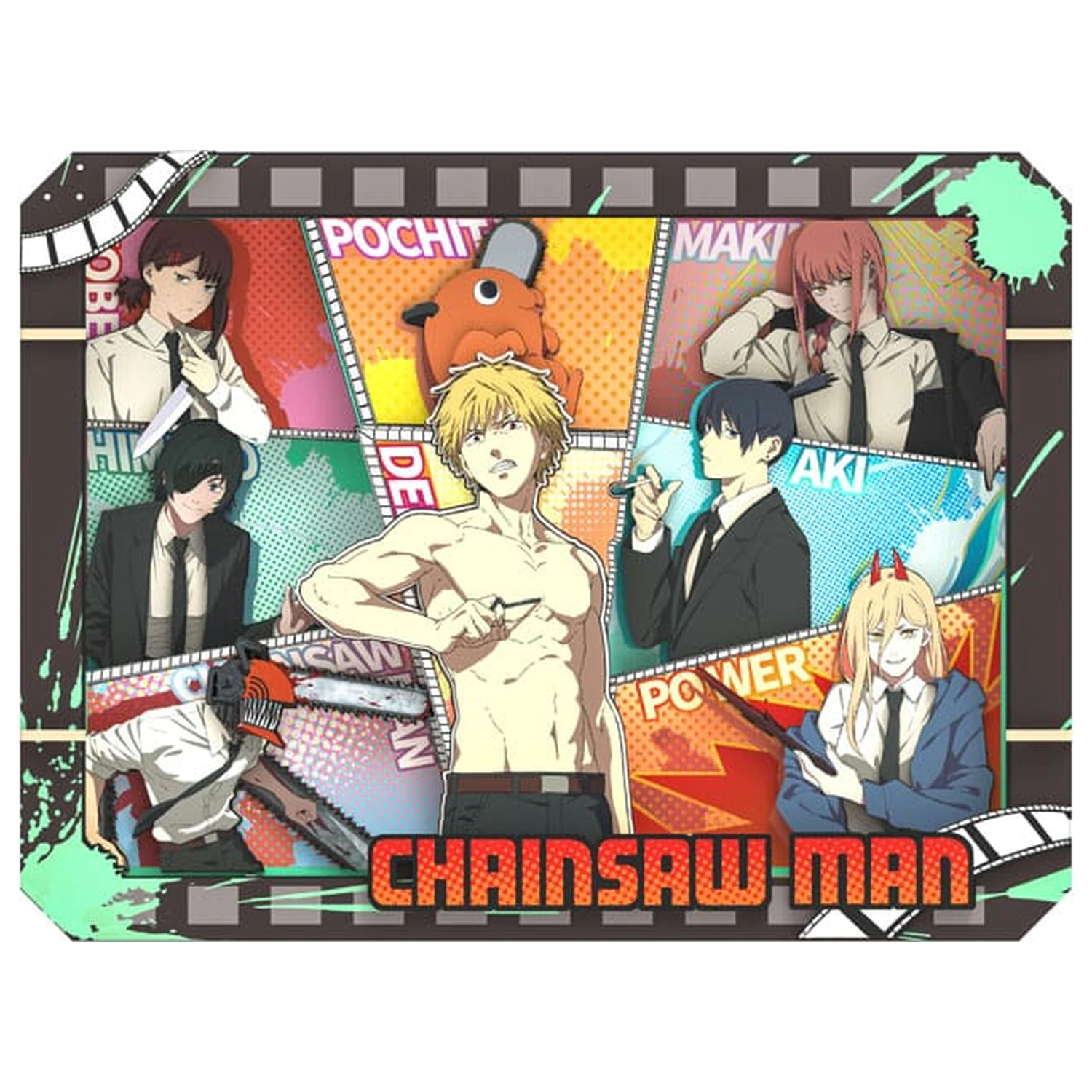 Chainsaw Man Modelbausatz Wooden Gallery (L) Charaters United Produktfoto