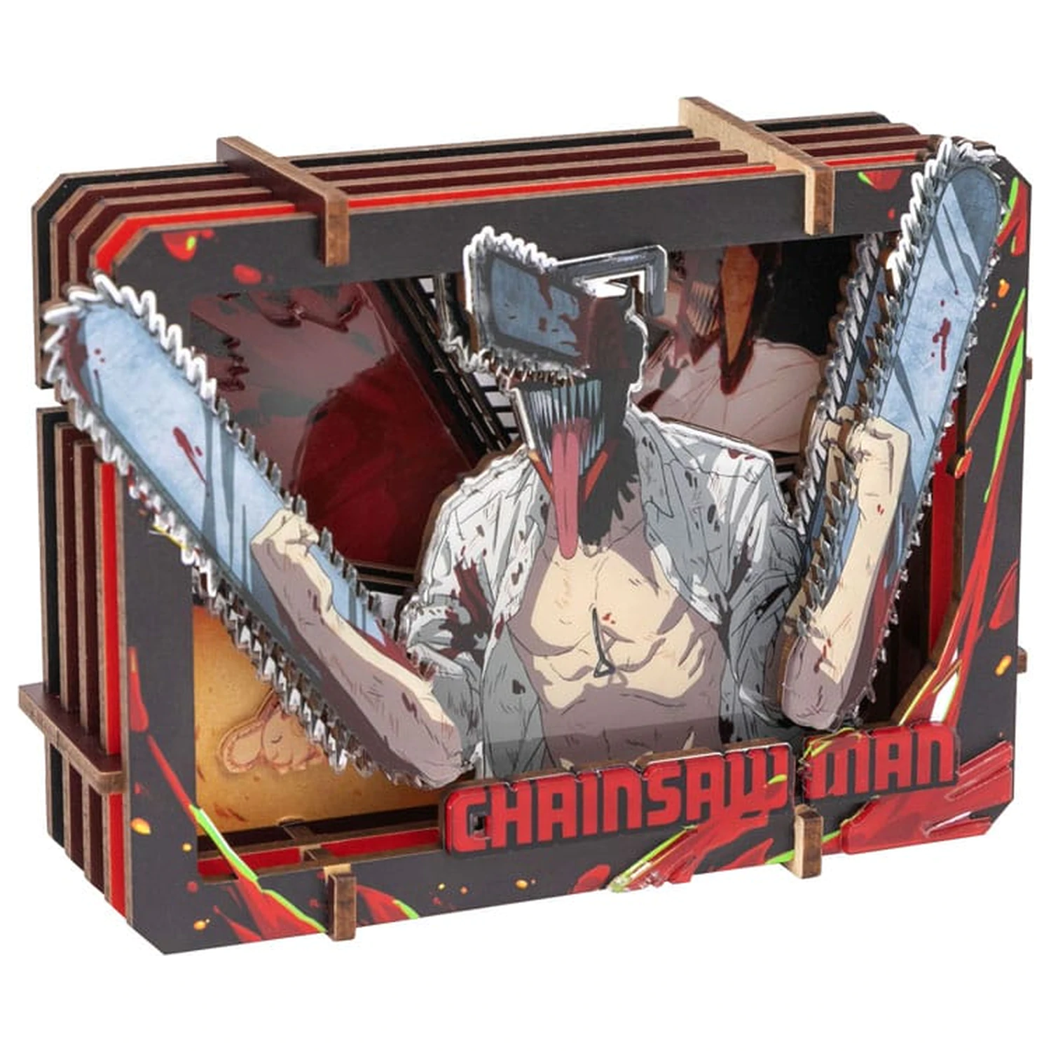 Chainsaw Man Modellbausatz Hölzerne Galerie (S) Chainsaw Devil Produktfoto