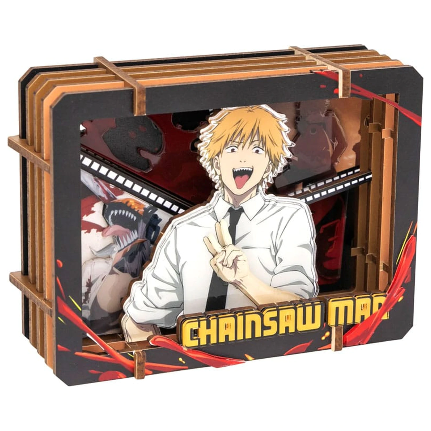 Chainsaw Man Modellbausatz Hölzerne Galerie (S) Denji Produktfoto