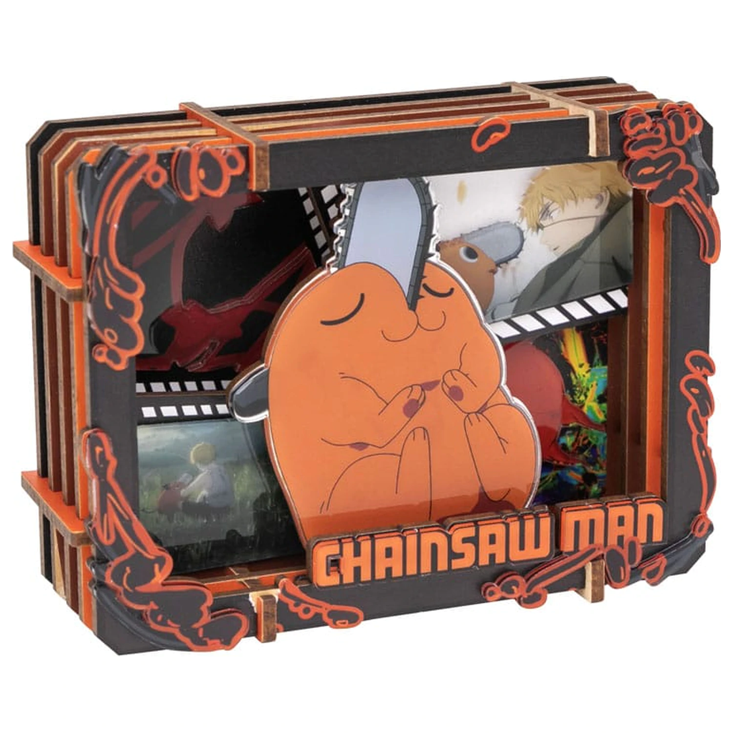 Chainsaw Man Modellbausatz Wooden Gallery (S) Pochita Produktfoto