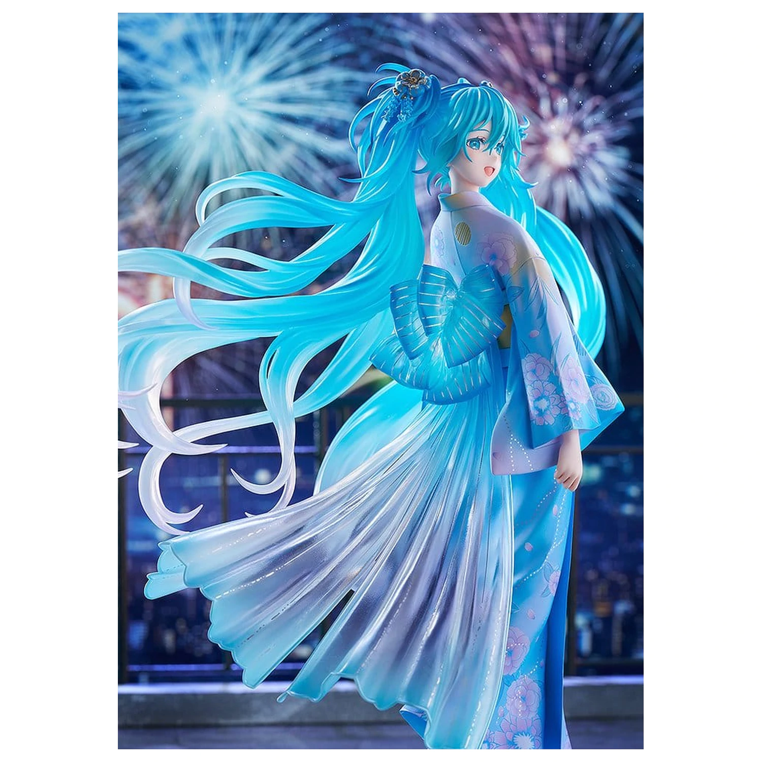 Character Vocal Series 01: Hatsune Miku PVC Figur 1/7 Music & Fire Works Ver. 23 cm Produktfoto