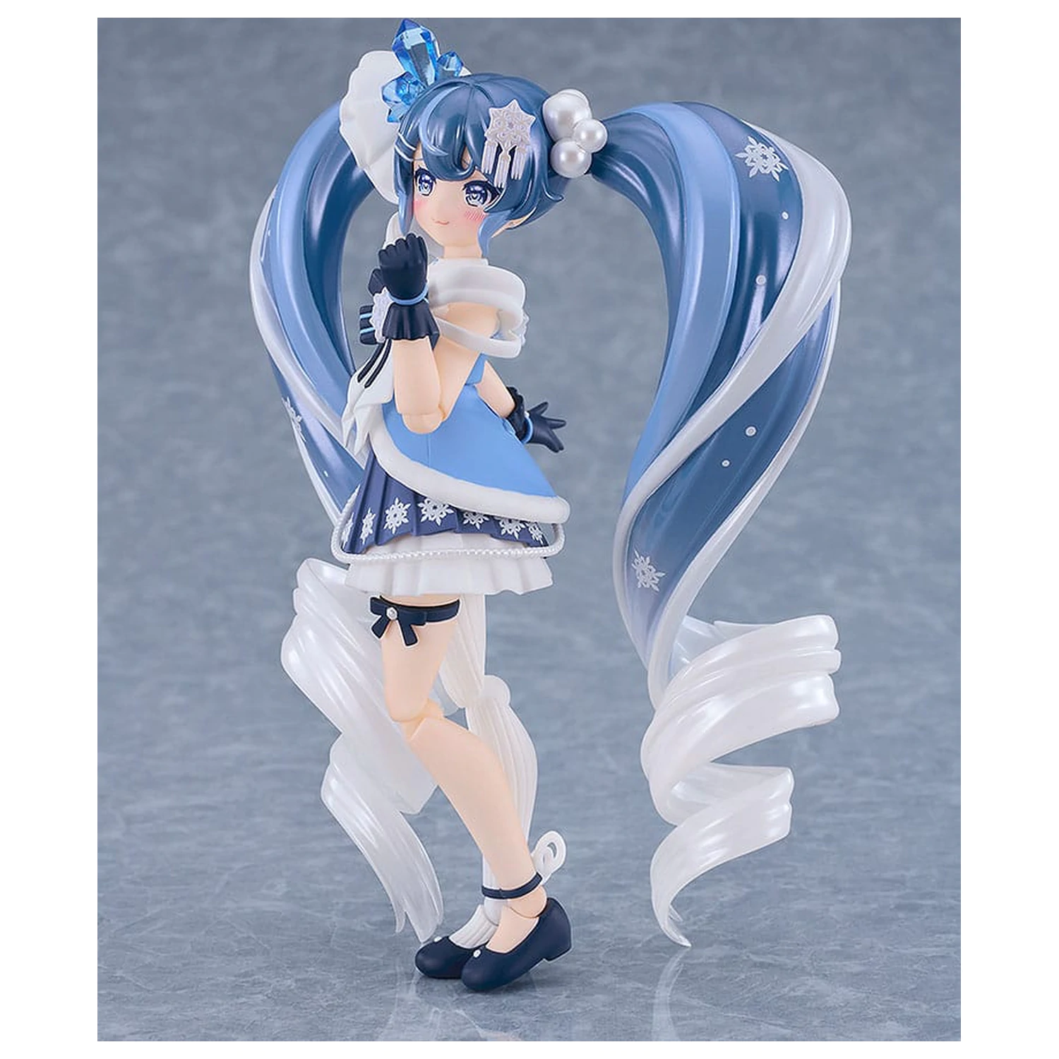 Character Vocal Series 01: Hatsune Miku Figma Actionfigur Snow Miku: Crystal Snow Ver. 13 cm Produktfoto