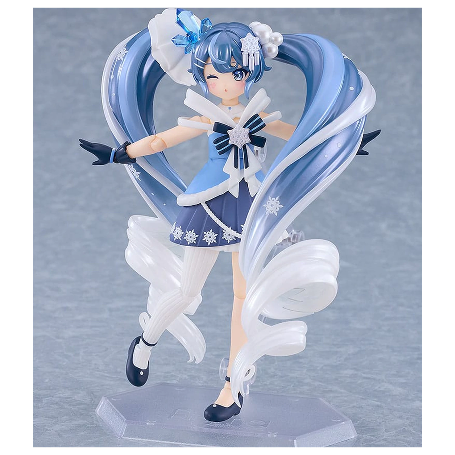 Character Vocal Series 01: Hatsune Miku Figma Actionfigur Snow Miku: Crystal Snow Ver. 13 cm Produktfoto