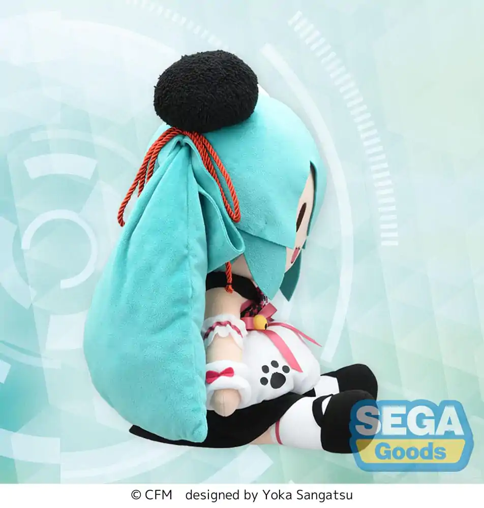 Character Vocal Series 01: Hatsune Miku Fuwa Petit Plüschfigur Hatsune Miku Panda Bun LL 40 cm Produktfoto