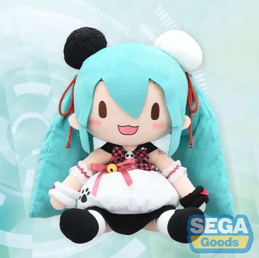 Character Vocal Series 01: Hatsune Miku Fuwa Petit Plüschfigur Hatsune Miku Panda Bun LL 40 cm Produktfoto
