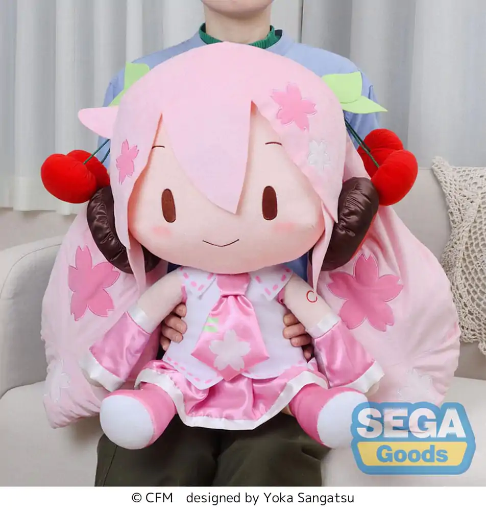 Character Vocal Series 01: Hatsune Miku Fuwa Petit Stofftier Figur Sakura Miku Dodeka Jumbo 50 cm Produktfoto